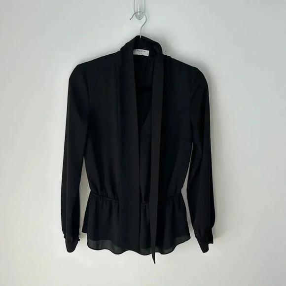 Aritzia Babaton collard plunge attached scarf  top - Picture 5 of 13